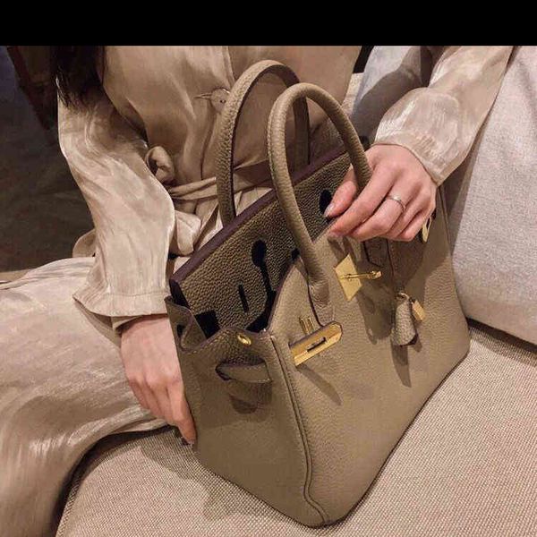 

women designer herme birkins bags 2022 spring summer new versatile wedding platinum genuine leather womens brides han have logo zpft