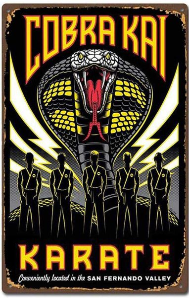 

karate metal tin sign vintage retro 8x12 inch wall home decor sign