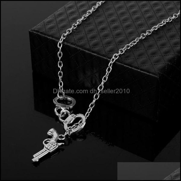 

pendant necklaces punk necklace for women man korean neck jewelry decoration wholesale drop delivery 2021 pendants dhseller2010 dhuie, Silver