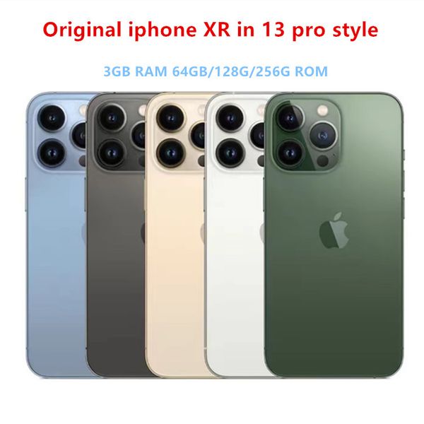 

refurbished original unlocked oled screen iphone xr in iphone 13 pro style apple iphone 13 pro max smartphone ram 3gb rom 128gb/256gb