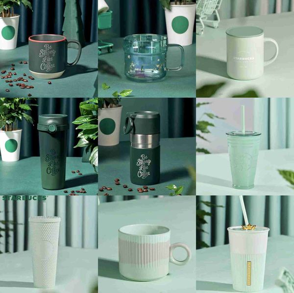 

peppermint coffee cup portable green starbucks cup 2021