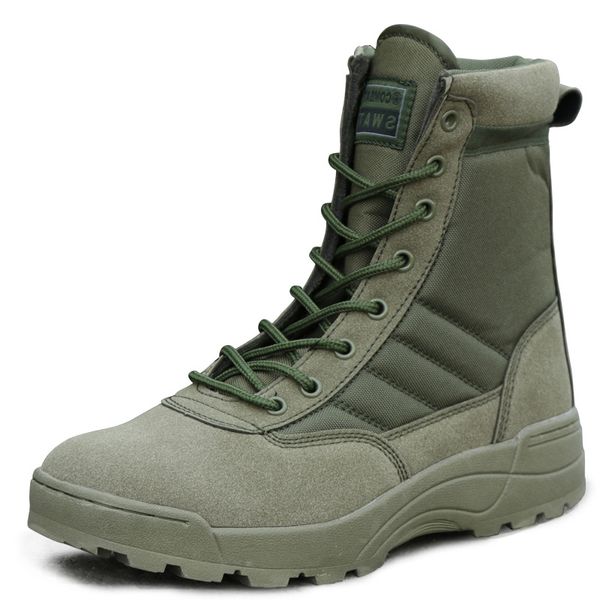 Homens ao ar livre deserto Tático Militar Botas Mens Trabalho Sapatos Sapatos Army Boot Armário Lace-up Combate Botas Esportivas