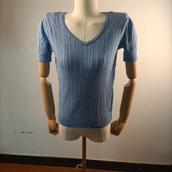 

2022 spring summer square collar thin knitted pullovers sweater loose v-neck short sleeve women korean fashion rib stitch, White;black