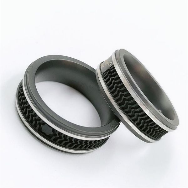 

pure pearl new arrived brand jewelry balck ring with logo237s, Silver