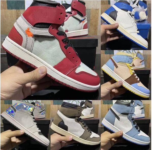 

2022 new arrival jumpman 1 1s high black toe not for resale men women basketball shoes obsidian unc black white mens women sneakers shoes