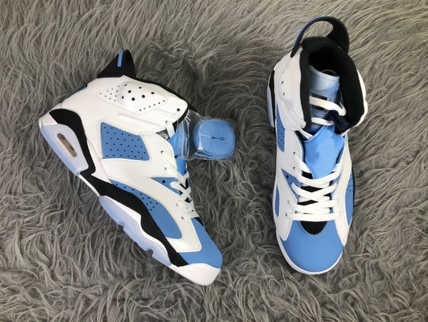 

shoes brand 3 m reflective 6 unc men suede 6s university blue white-college navy-black outdoor sports sneakers original