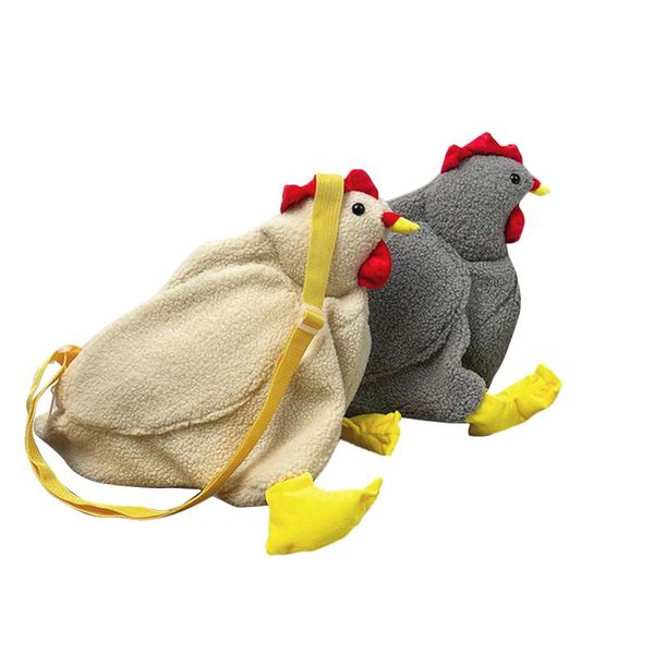 Borse da sera Borsa a tracolla in peluche Borsa a tracolla di pollo simpatico cartone animato Cartella da viaggio da lavoro per feste per donne RagazzeSera