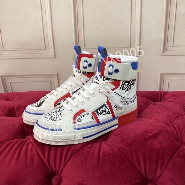 

2022 men casual shoe dad sneaker paris fashion womens shoe platform sports trainers strawberry mouse wave mouth tiger print hc210401, Black