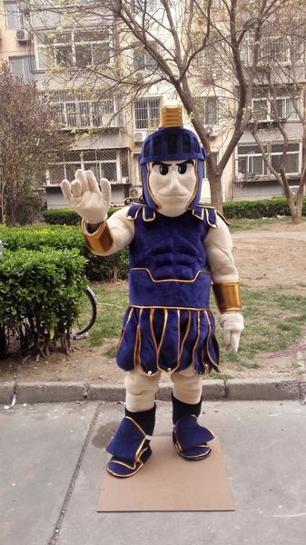 

mascot doll costumeknight mascot spartan trojan costume custom fancy dress anime cartoon character carnival costume mascotte41133, Red;yellow