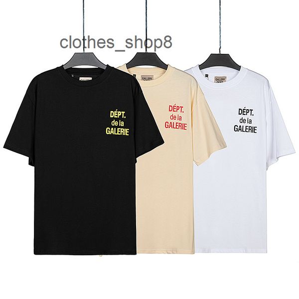 

designer t shirts men's sweatshirts hoodies gallerydept 2022 new spring and summer short sleeve boys and girls' trend half sleeve, White;black