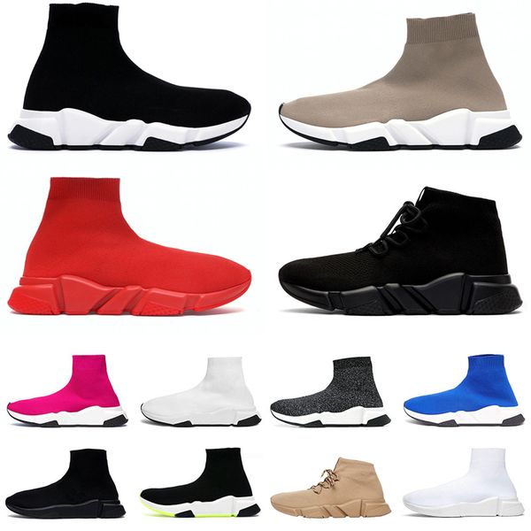 sock shoes Speed 1.0 Designer Sock shoes Herren Damen Plattform Clear Sole Sneakers Schwarz Dreifach Weiß Graffiti Beige Socken Stiefel Trainer Outdoor