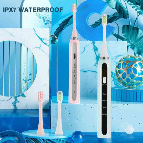 

toothbrush boyakang ultrasonic electric toothbrush 5 cleaning modes intelligent memory ipx7 waterproof dupont bristles usb fast charging 031