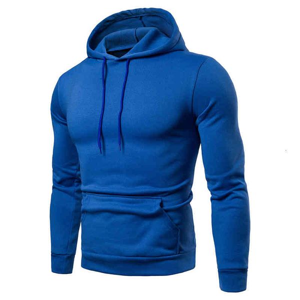 

men's hoodies & sweatshirts autumn and winter men's wear solid color casual hooded loose sweater o2m9, Black