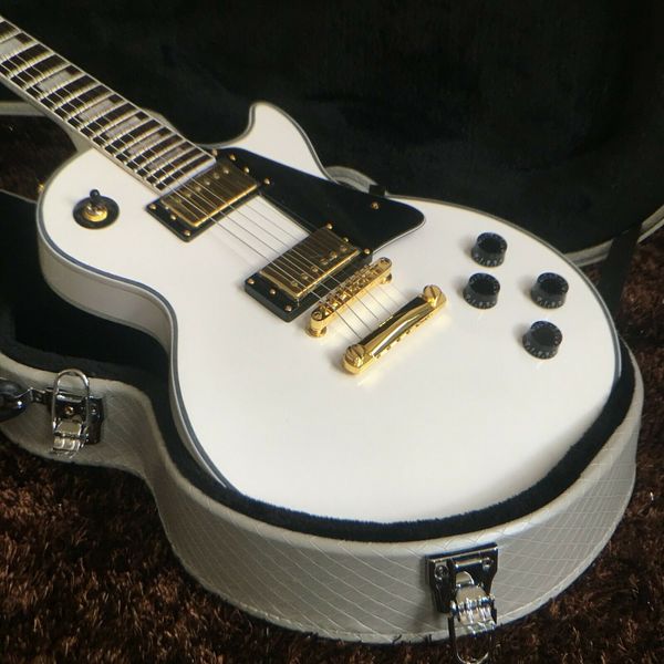 

diy brand new standard white card 6 string electric guitar