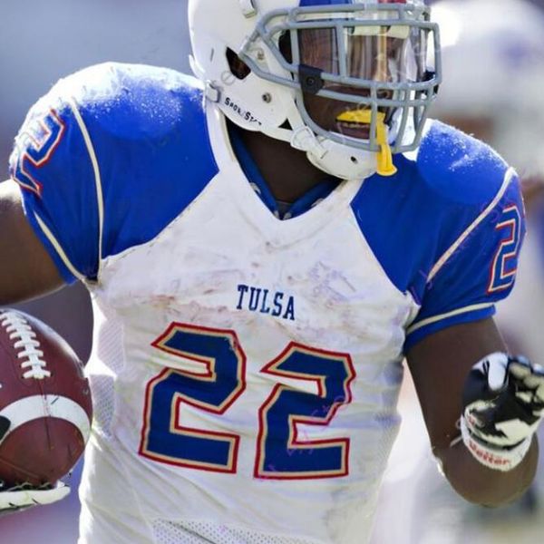 

tulsa golden hurricane football jersey ncaa college jerry ostroski zach smith shamari brooks keylon stokes trevis gipson davis brin, Black