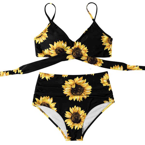 

split high 2022 waist multicolor swimsuit bikini women's swimsuit, White;black