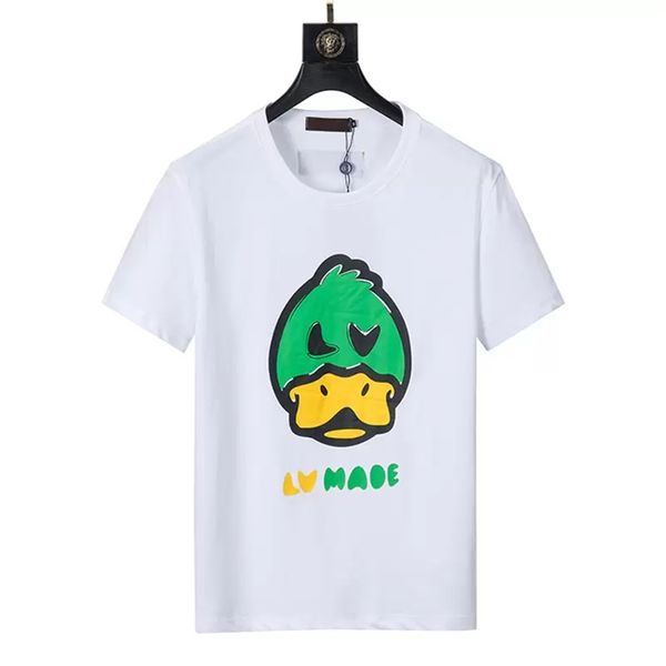 

new designer men's casual t-shirt with print embroidery fashion high street clothes couples tees classic letter printing t shirts fashi, White;black