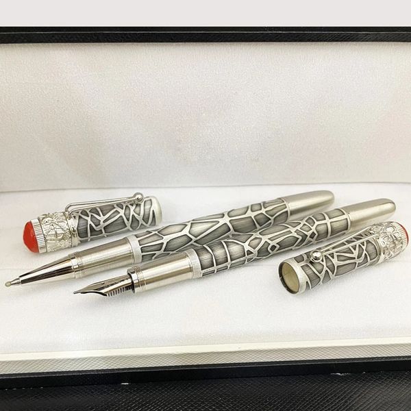 

lgp luxury pen inheritance series spider veins classic fountain rollerball ballpoint pen red and black metal business office writing supplie