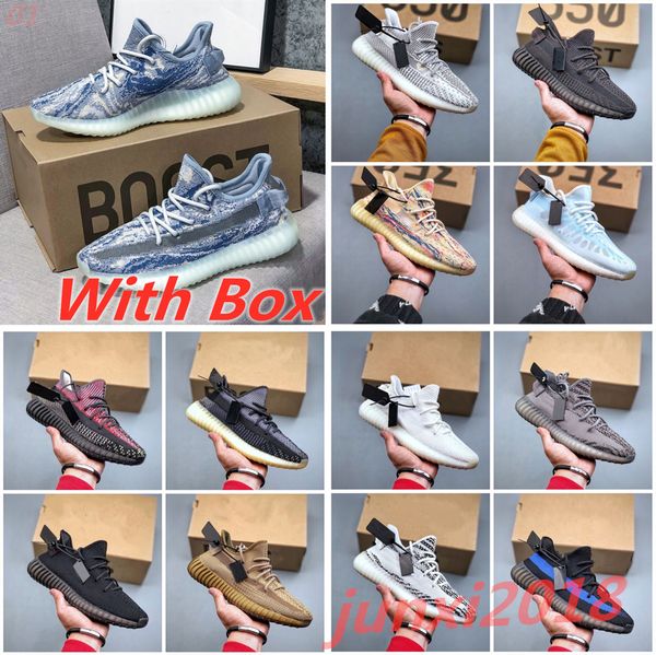 

with box'v2'v3 boots yeezies''boosts''yezzies''350 running shoes sesame butter semi-frozen yellow cr, Black