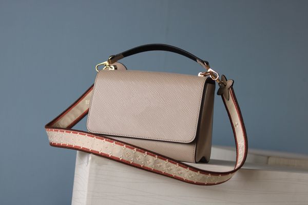

luxurys designers s handbags women's genuine leather lock flap handbag pochette monogrames twist shoulder lady crossbody bag