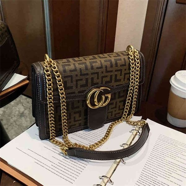 

chain messenger bag female korean women's foreign style one shoulder messenger versatile ins small bag 75% purses stores sale