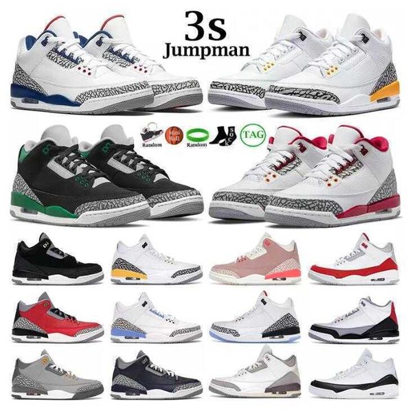 

2022 new racer blue 3 3s basketball shoes mens cool grey a ma maniere unc fragment court purple denim red black cement seoul