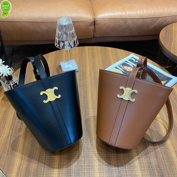 

factory online export designer handbag brand bag evening bags 2022 new hand rubbed leather triumphal arch bucket