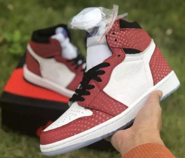 

better quality 1 og chicago crystal reflect basketball shoes men women 1s gym red blue white sports sneakers with box