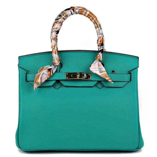 

woman tote bags green lychee pattern leather platinum women's handbag soft large capacity luxury one shoulder oblique k6we