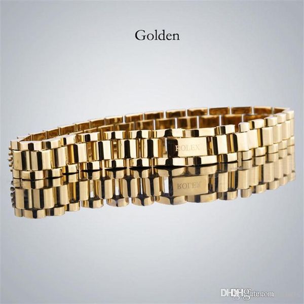 

ro men's bracelets with stainless steel iced out bracelet lury desner bracciali for women drop 204f, Golden;silver