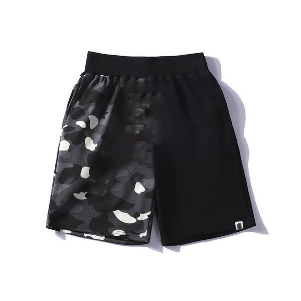 

designer mens short animal graphic panels large loose fit casual pants summer five trousers pant camo new print elastic waist size m-3xl, White;black