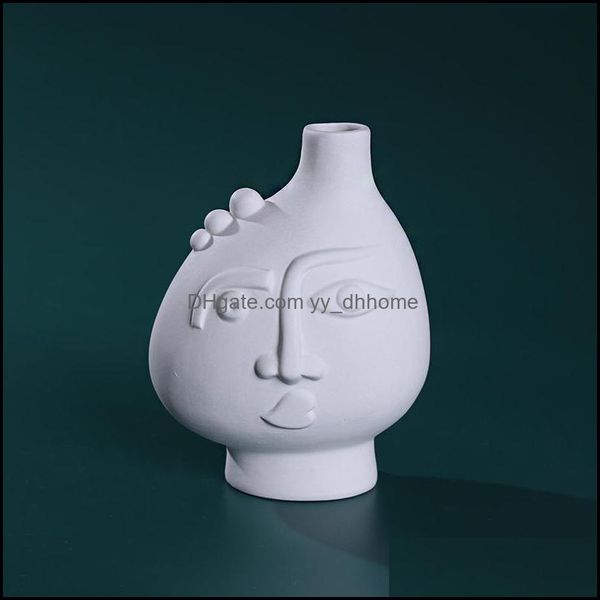 Вазы домашний декор сад скандинавский минималистский лицо керамическая ваза
