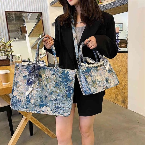 

tot high-capacity knitted cloth monet garden oil painting one merchant for 60% off shop for sale