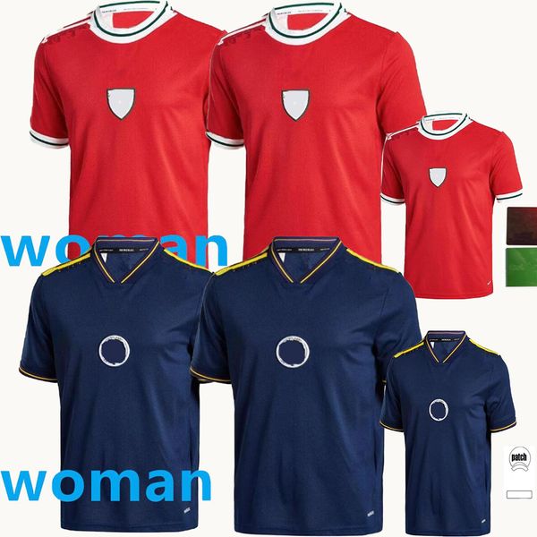 2022 2023 Wales Soccer Jerseys Schottland McGinn 2023 Ballen Allen Zuhause 22 23 Nationalmannschaft Fußball Hemd Männer + Frau Frauen