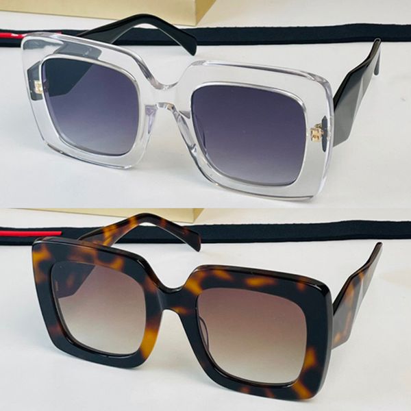 

sunglasses for women summer square rectangle style anti-ultraviolet full frame fashion eyeglasses designer big eyes glasses pr26ys with cord, White;black