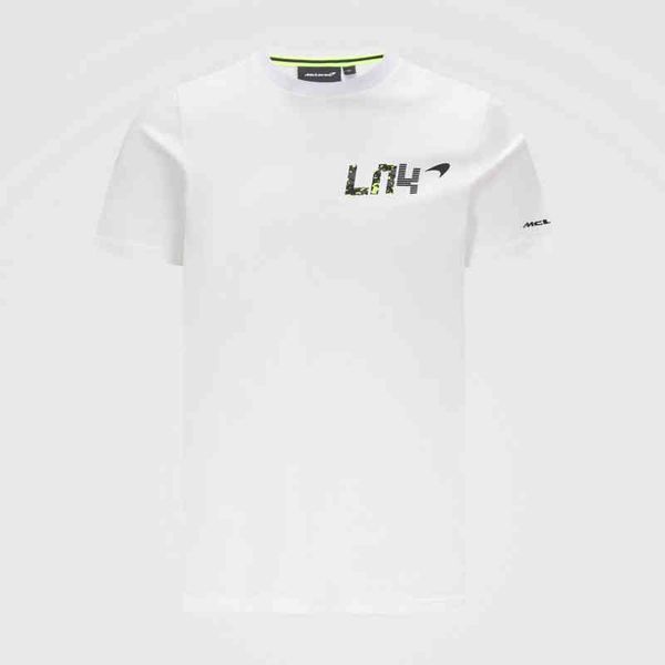 

men's mclaren fashion luxury f1 t shirts daniel ricciardo official carlos sainz formula racing suit sports t-shirt alonso team work cl, White;black