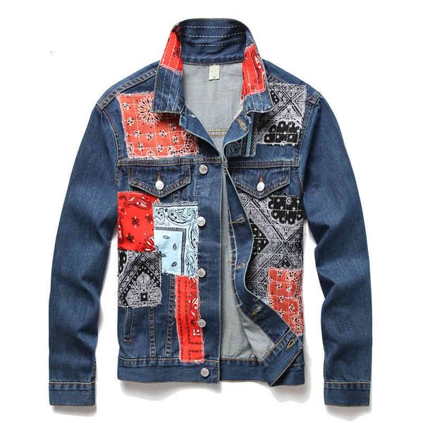 

men's jackets men's slim fitting cloth decor denim jacket lapel elastic coat long sleeve fashion 2027 iodc, Black;brown