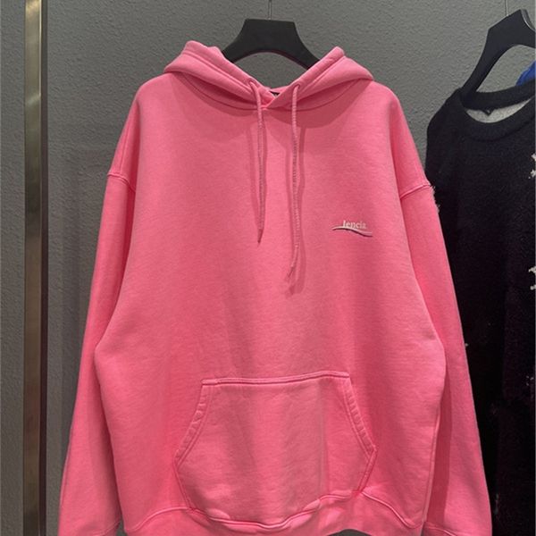 

hoddies excelent sense version autumn and winter new wave coke printed fleece hoodie couple paris clothes_17qe, Black