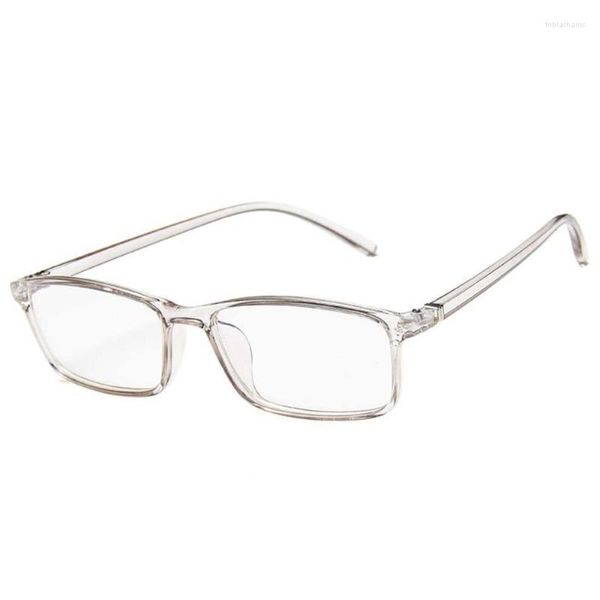 Moda güneş gözlüğü çerçeveleri klasik kare tam çerçeve mat siyah erkekler kadınlar hafif optik düz gözlükler açık gözlük