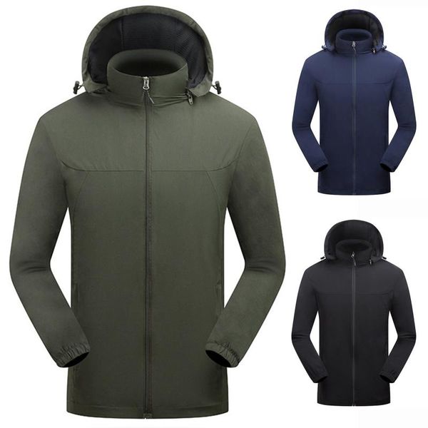 

hunting jackets jacket men zipper arrival brand casual solid hooded fashion men's outwear slim fit spring and autumn high quality, Camo;black