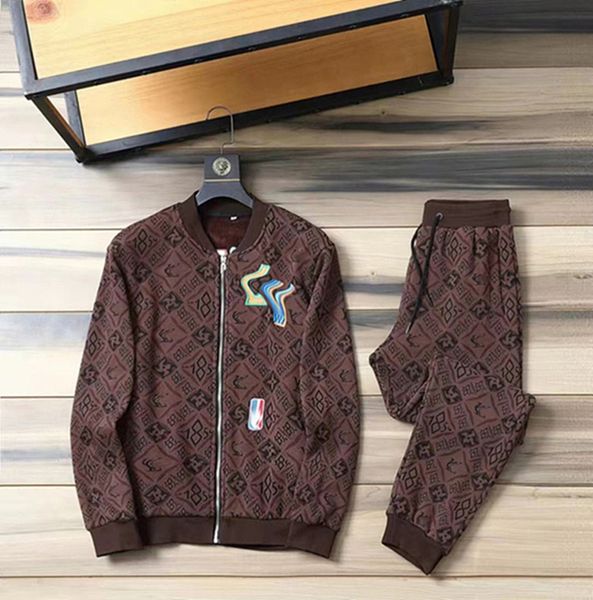

22ss mens tracksuits sets men women sweatshirts suits designers sports jackets fashion slim print neck sportswear dd99, Gray