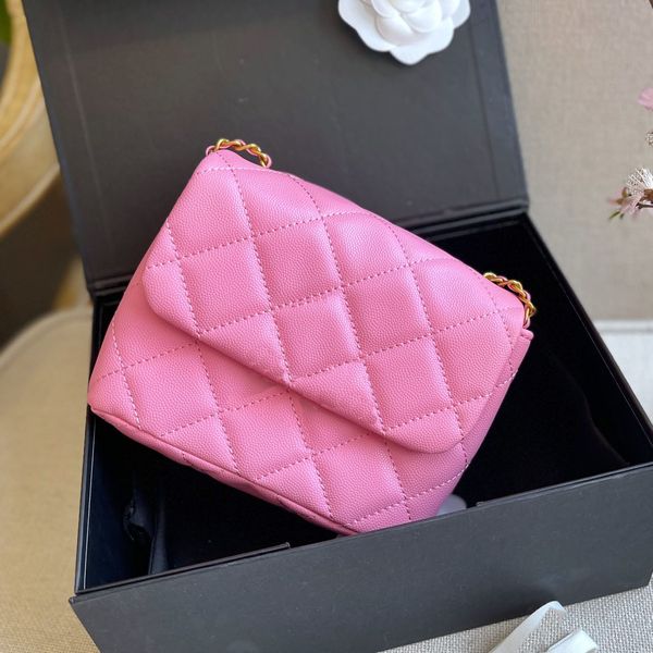 

vintage classic mini flap shoulder bag square premium caviar macaron crossbody quilted quartz weave adjustable chain strap designer luxury h