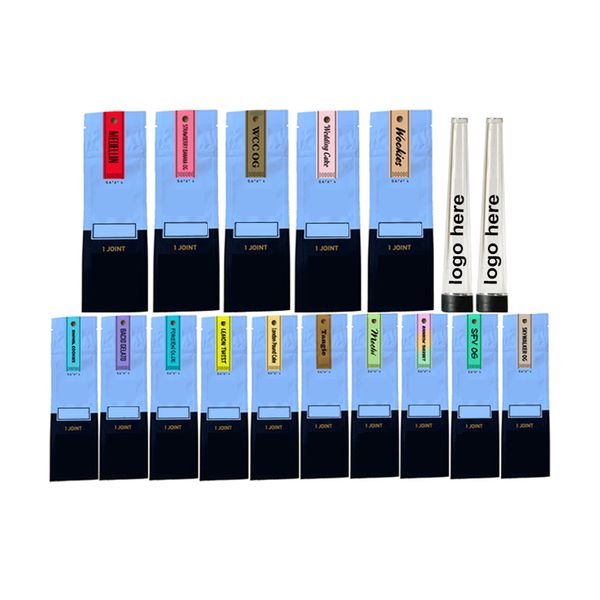 

design plastic tapered tube 15 options pre roll plastic continuous taper tubes packaging bags
