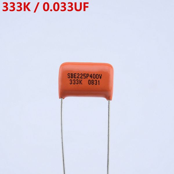 SBE Orange Tone Compacitor SBE225P 333K 0,033UF 400 В для электрогитарной басовой крышки