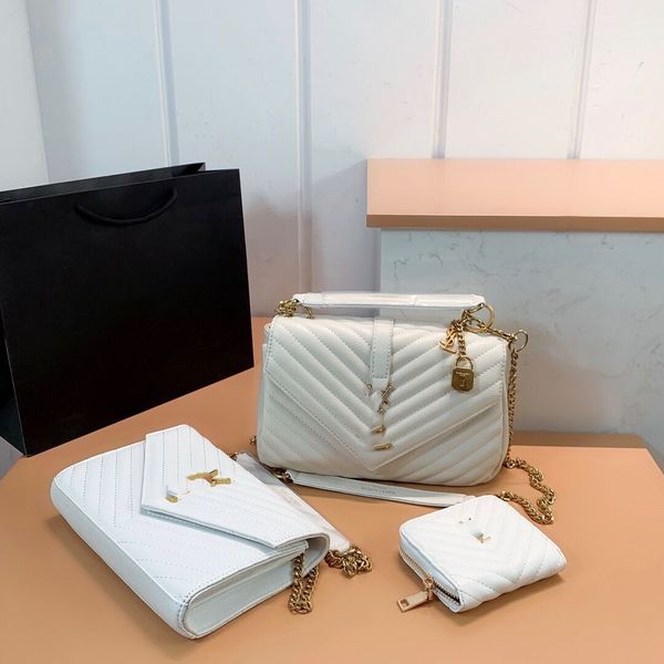 

women's classic mini suede quilted waist bag leather gold/silver chain rotating lock chest bag underarm outdoor banquet bags