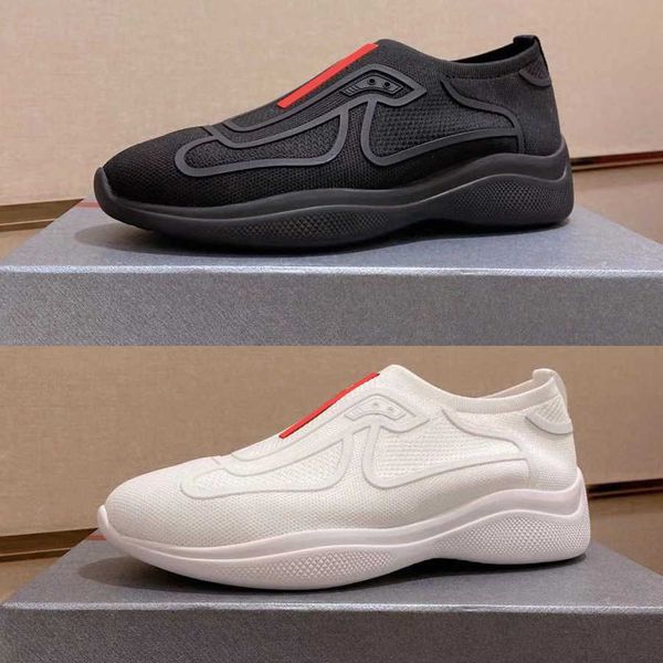 

2021 designer bike knit black white sneakers trainer casual shoes man socks boots rubber sole is light and flexiblee runner sneaker with box