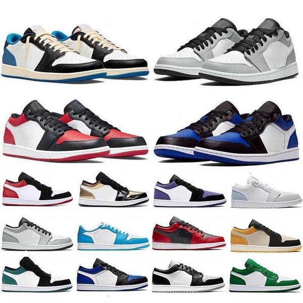 

jumpman 1 low running shoes 1s basketball bred toe unc og cactus black white archeo pink easter reverse bred men sports trainers women