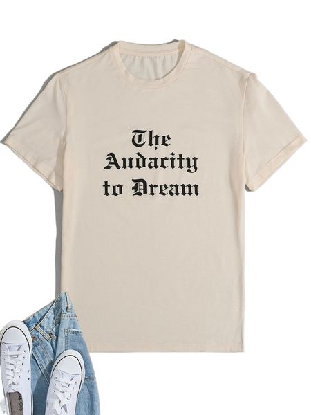 

men slogan graphic tee r179#, White;black