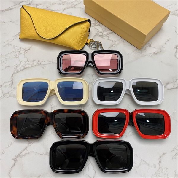 

sunglasses luo yijia big box street s net red ins same personalized lw d586, White;black