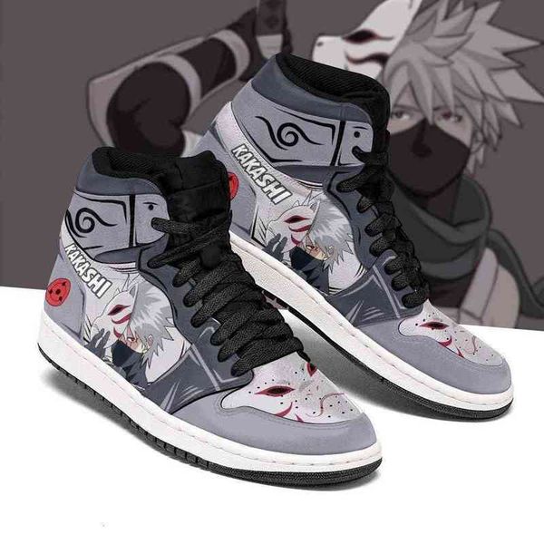 

kakashi sneakers au anime custom shoes, Black